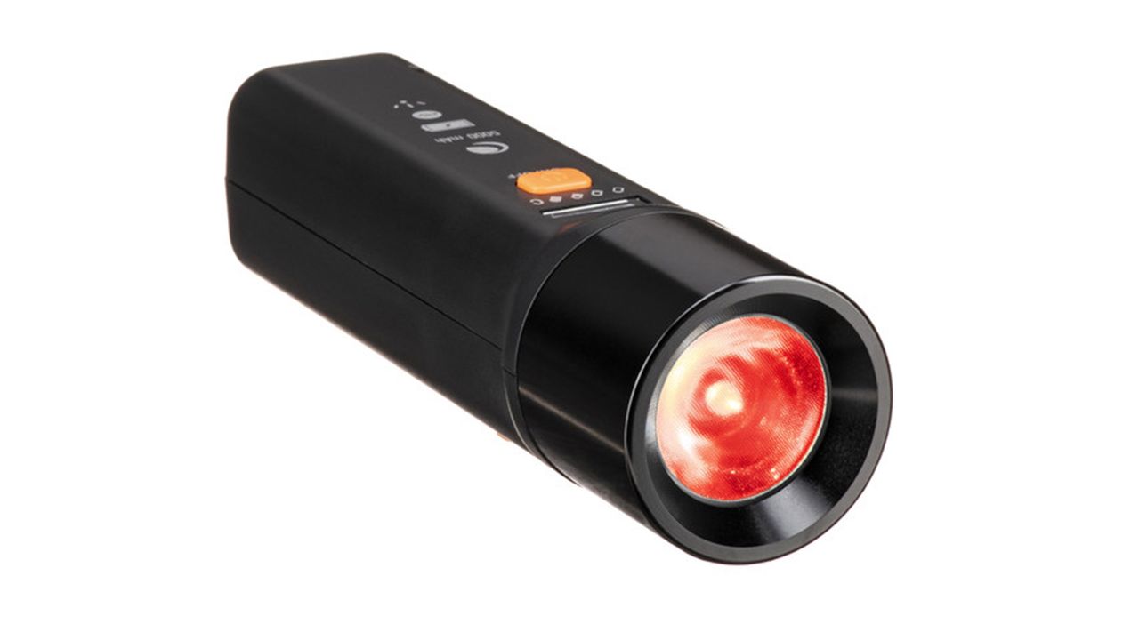 Product photo of the Celestron PowerTank Glow 5000 Red Torch Powerbank