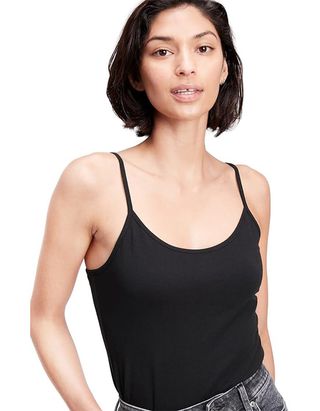 Gap Cami für Damen, tailliert, schwarz, echt