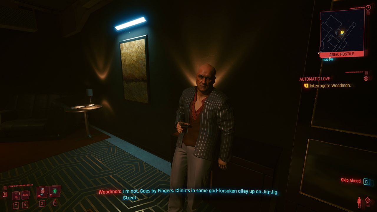 Cyberpunk 2077 Woodman choice