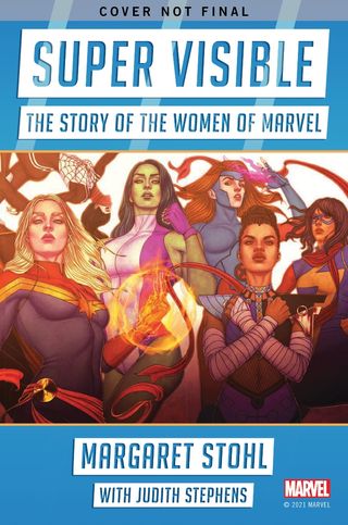 preliminary cover of Super Visible: The History of the Women of Marvel Comics