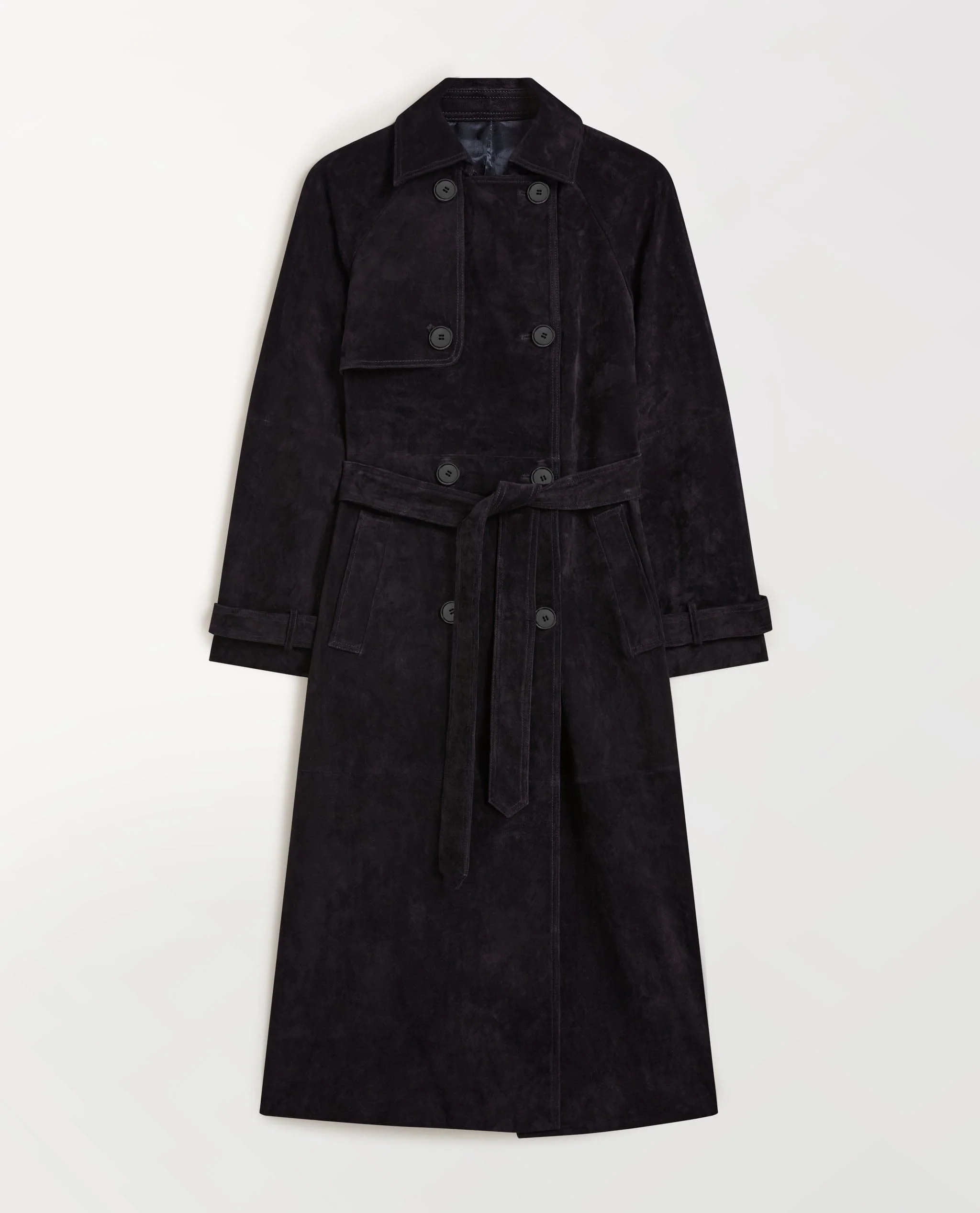 Rise &amp;amp; Fall, Suede Trench Coat