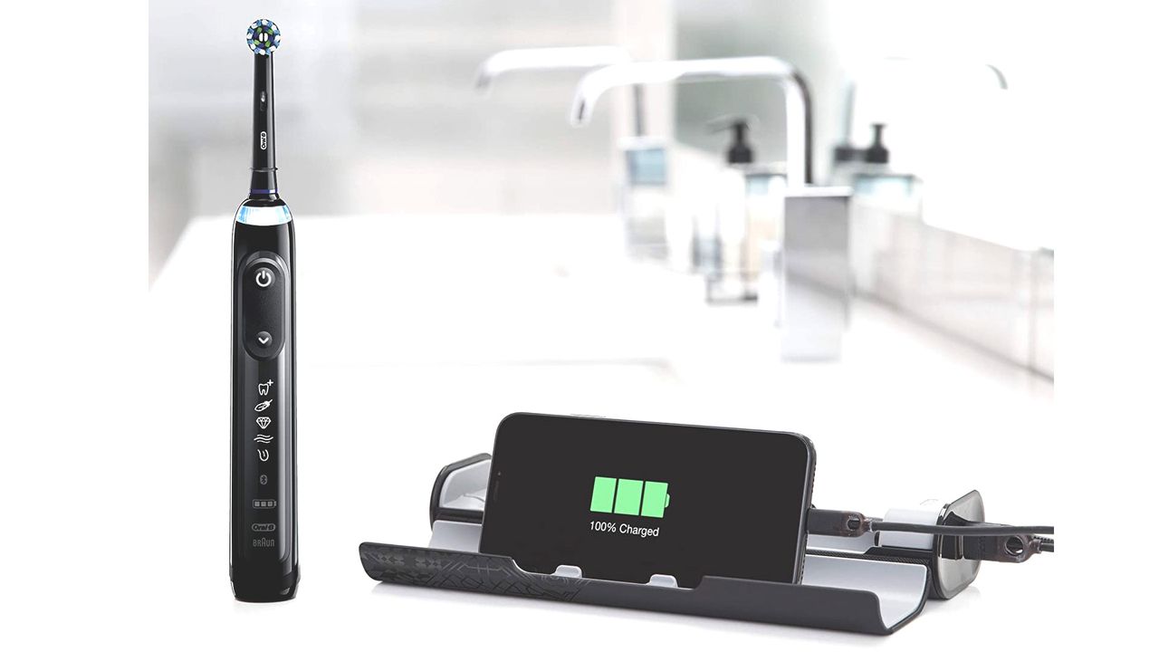 Oral B Genius X review: image shows Oral B Genius X electric toothbrush