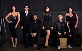 Pictured: (l-r) Golnesa "GG" Gharachedaghi, Reza Farahan, Mike Shouted, Destiney Rose, Nema Vand, Mercedes "MJ" Javid