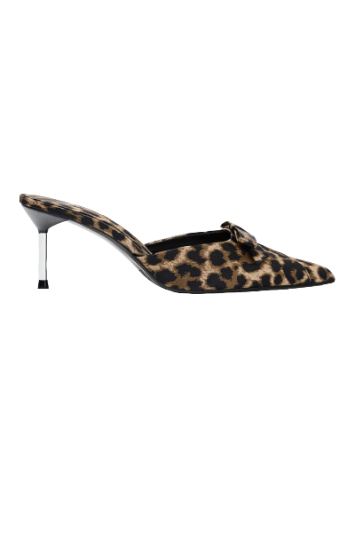 Animal Print Bug High Heel Maultiere