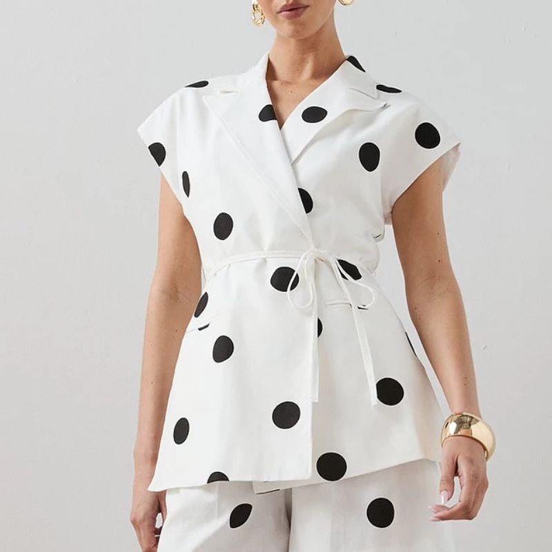 Very , Self Belt Polka Jacket