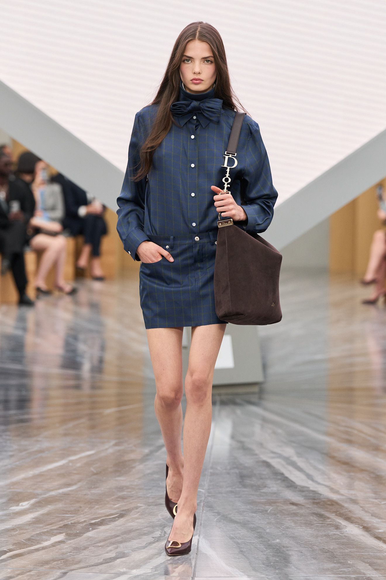 Model walking on the spring/summer 2026 Dior runway.