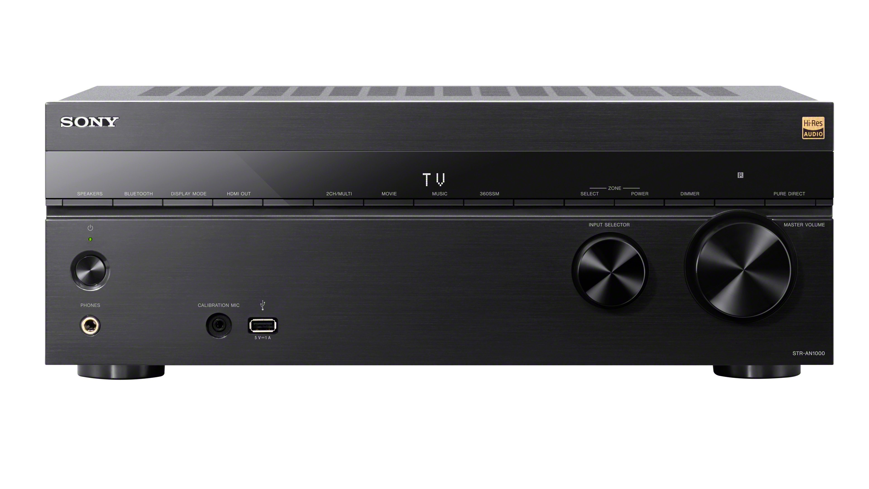 Sony STR-AN1000 AV receiver on white background