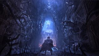 Lords of the Fallen hands-on; a person walks down a grotesque hall of severed limbs
