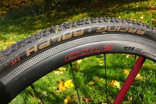 Schwalbe Racing Ralph 33mm tubulars sit well on Cole's cyclocross-specific carbon rims