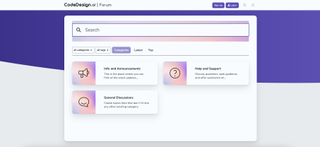 screenshot of codedesign website builder forum