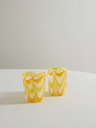 + Carolina Herrera Jackie Set of Two Glass Tumblers