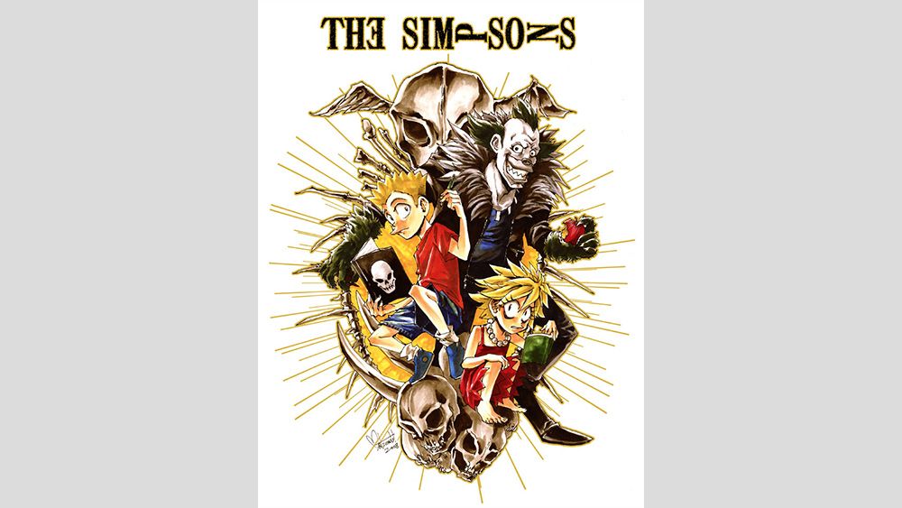 An original concept for Simpsons The Simpsons Death Note parody