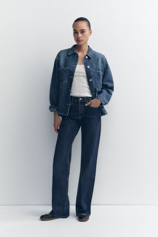 Mid-Rise Wide-Leg Trf Jeans