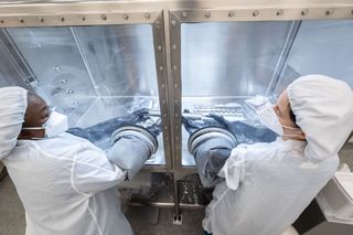 NASA is beginning open one of its last sealed containers of Apollo 17 moon rock samples to help scientists prepare for Artemis moon missions in the near future. 