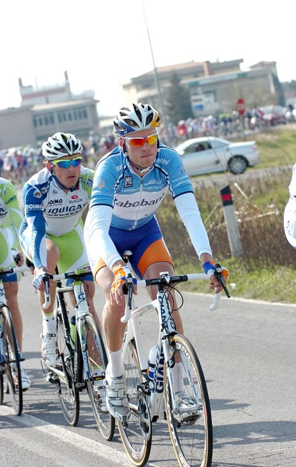 Race leader Lars Boom (Rabobank)