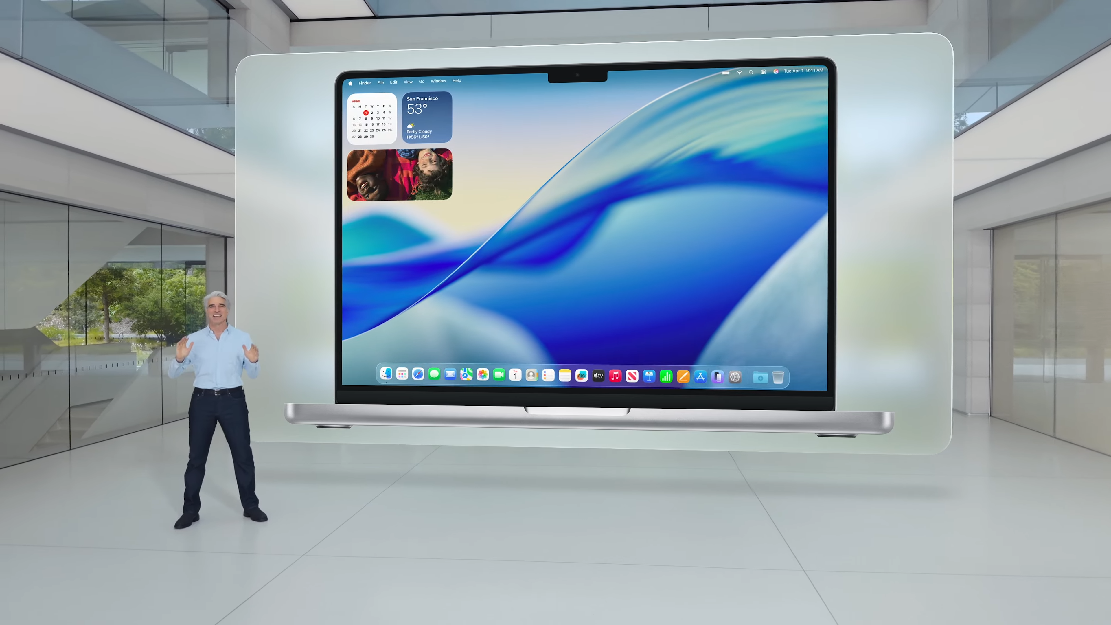 macOS home screen