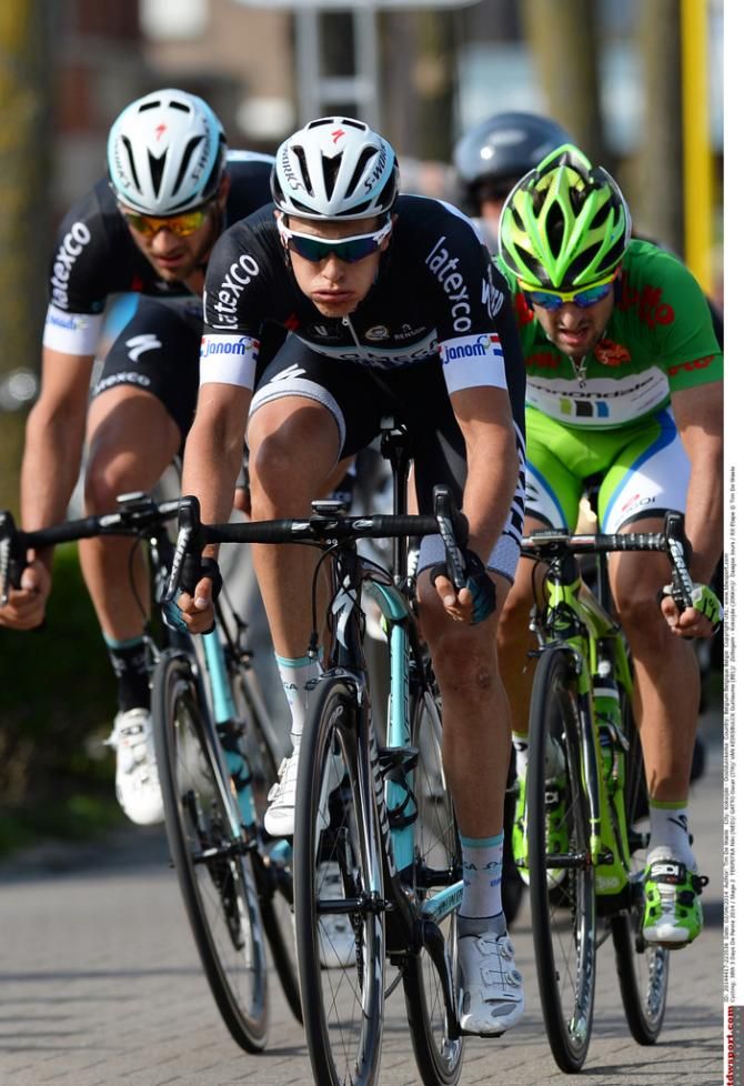 Niki Terpstra (Omega Pharma-Quick Step) crosses the line