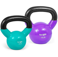 Yes4All Vinyl Coated Kettlebells: was $59.07 now $38.99 at Amazon