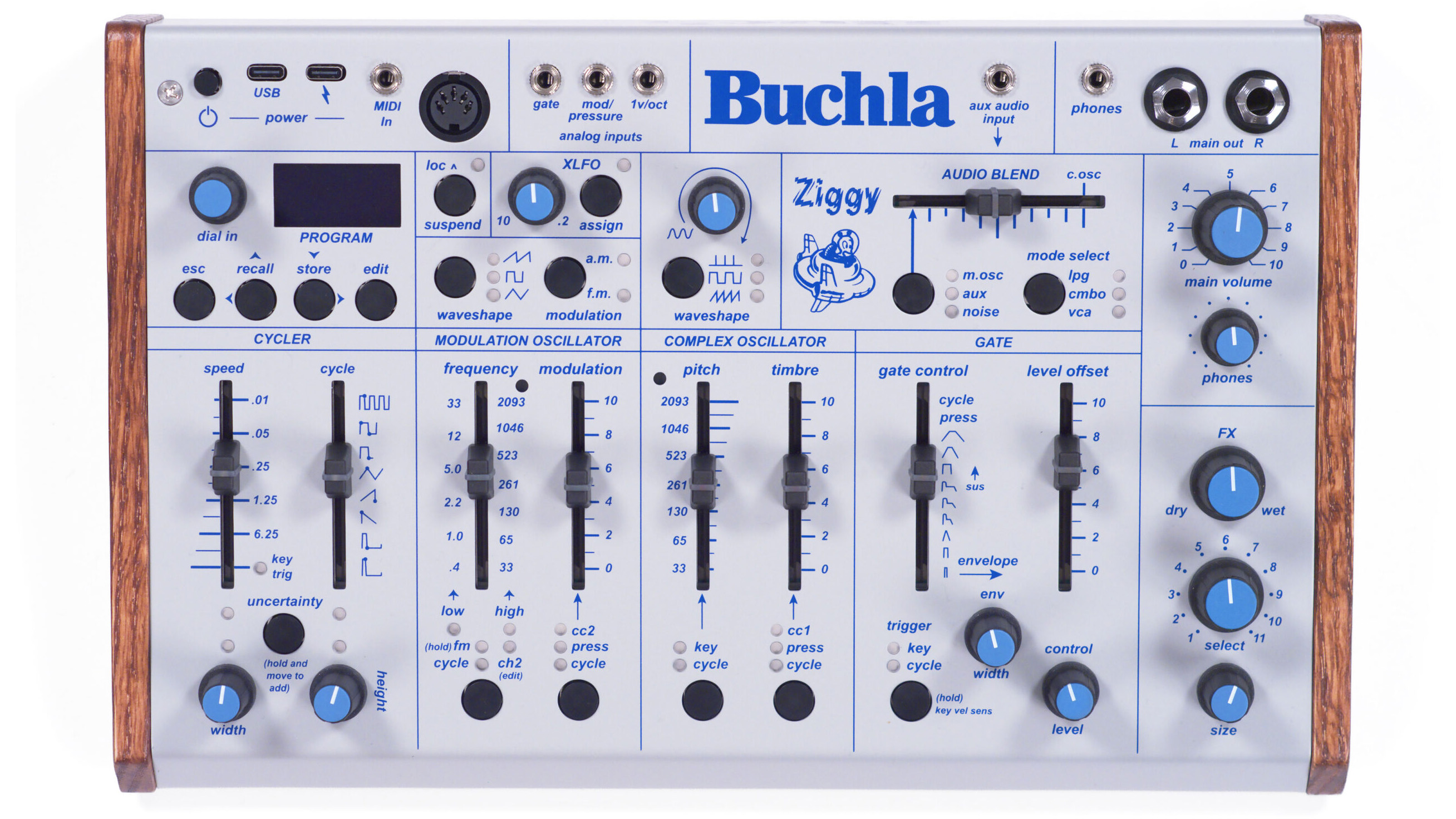 Buchla Ziggy desktop analogue synth