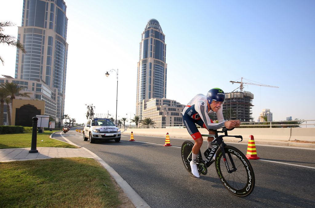 Alex Dowsett (Great Britain) also went with a camelbak