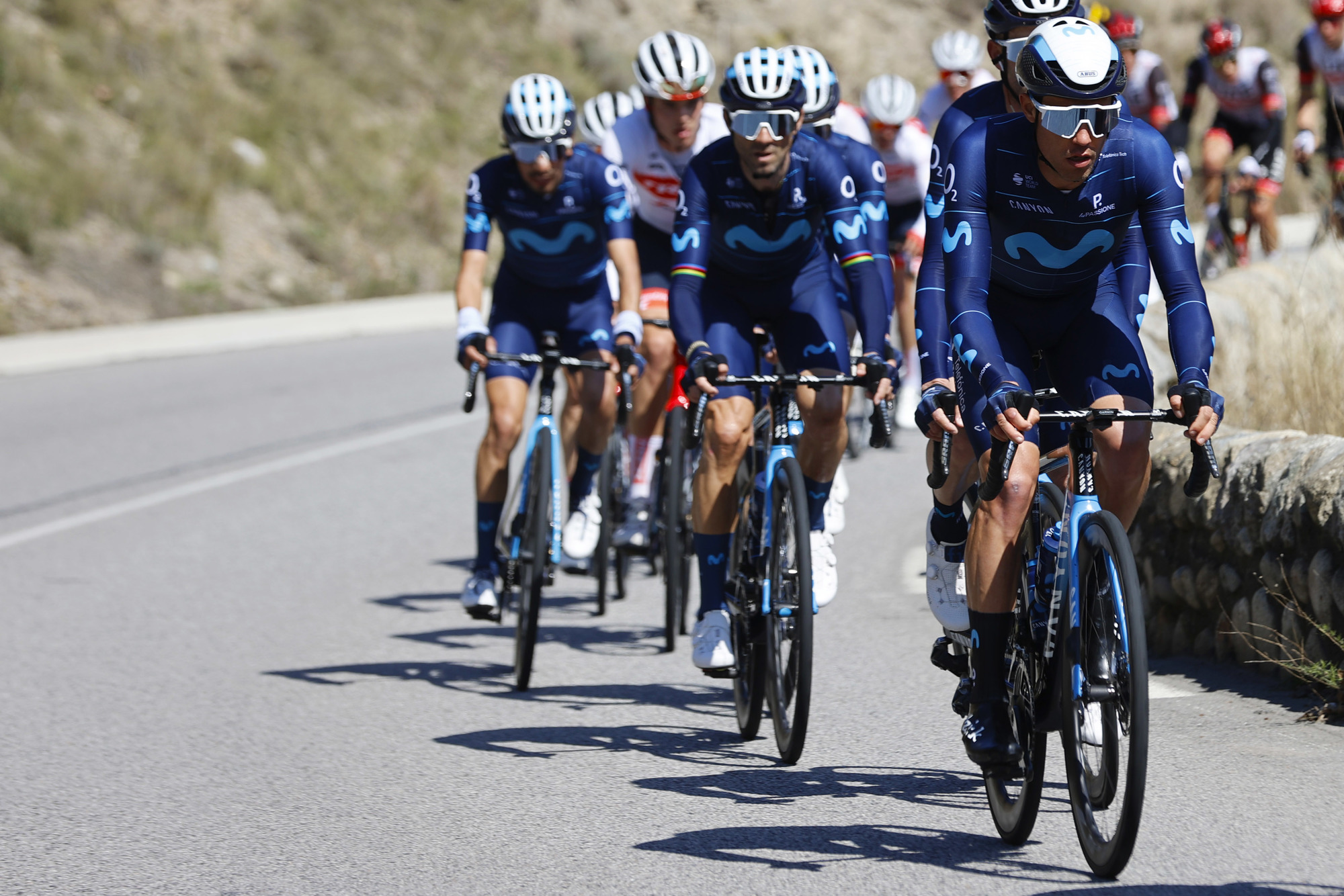 Volta Ciclista a Catalunya 2022 - 101st Edition - 3rd stage Perpinya - La Molina 161 km - 23/03/2022 - Albert Torres (ESP - Movistar Team) - photo Luis Angel Gomez/SprintCyclingAgencyÂ©2022