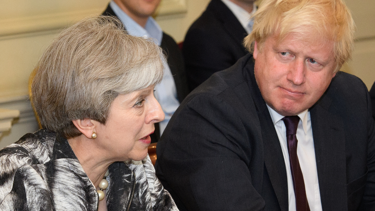 Theresa May and Boris Johnson