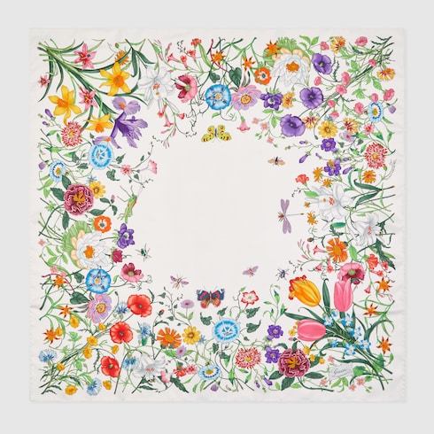 Printed Silk Twill Carré