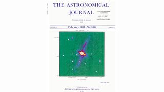 Bärbel Koribalski and Magda Arnaboldi's early results on hydrogen around the polar ring galaxy NGC 4650A made it to the front cover of The Astronomical Journal in 1997.