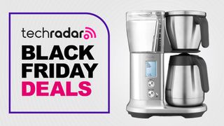 Breville Precision Brewer coffee maker with text 'TechRadar Black Friday Deals'