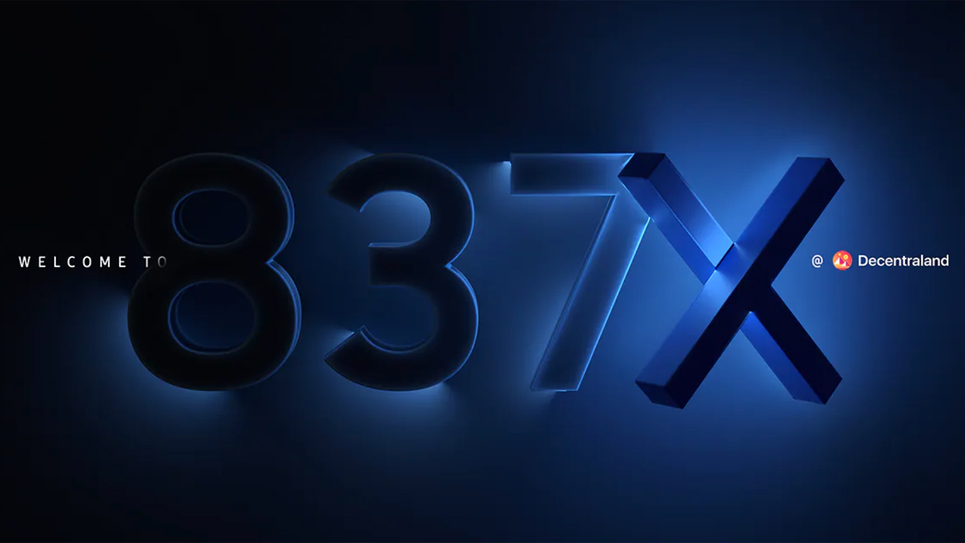 The 837X logo for Samsung Galaxy Unpacked's launch event in the metaverse