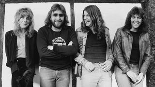 Randy Rhoads, drummer Lee Kerslake, Ozzy Osbourne and bassist Bob Daisley