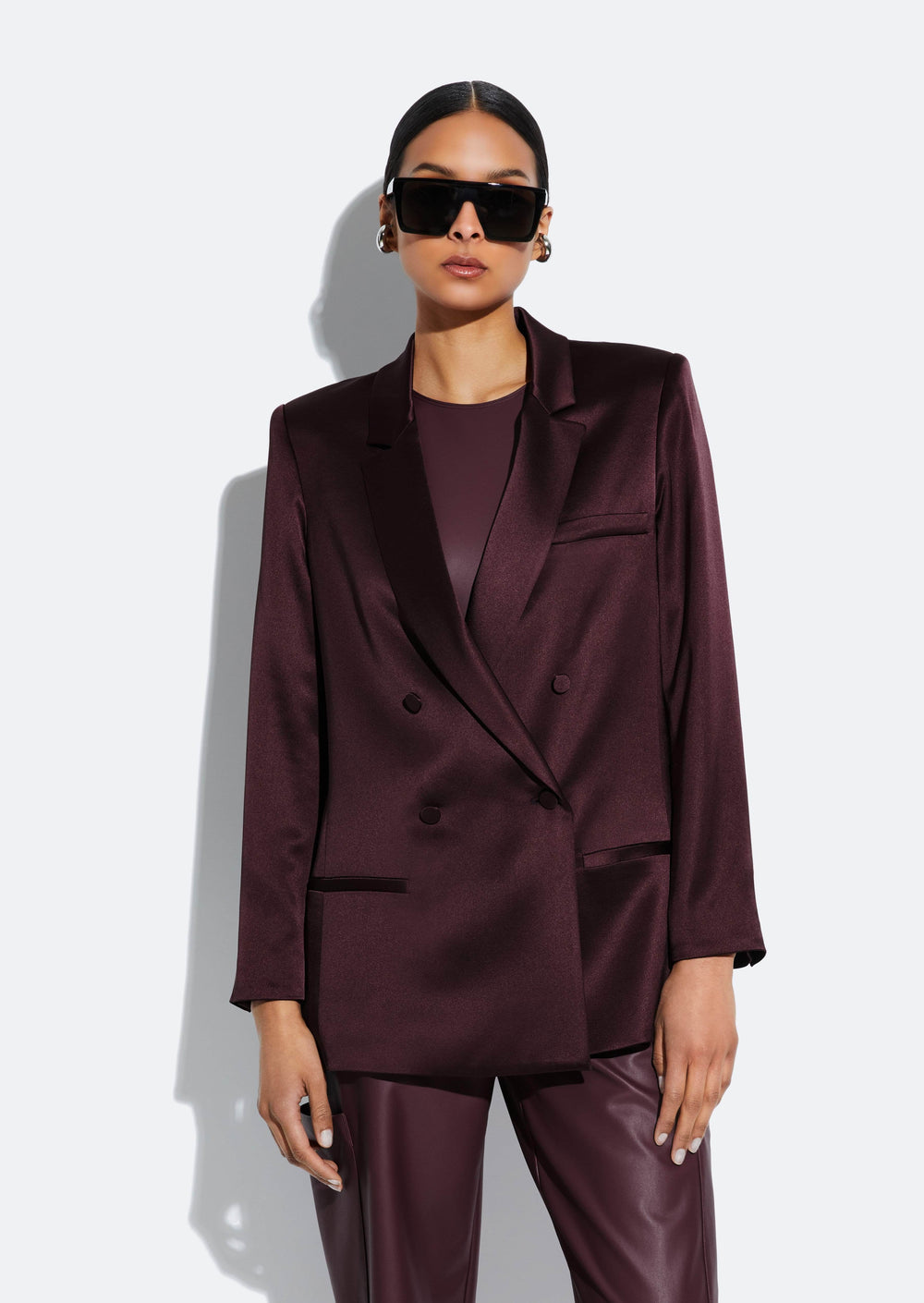 Satin Blazer Mulberry / 00