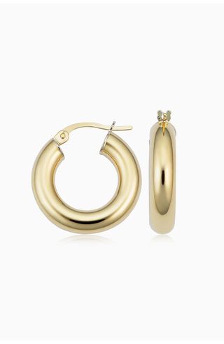 14k Gold Everything Bold Midi Hoops