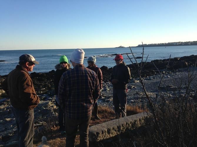 Alex Grant got in some nice walks on the Maine coast with his family