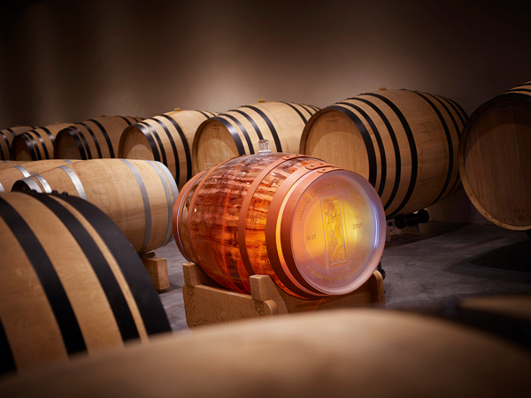 Crystal barrel at Ch&amp;acirc;teau Lafaurie Peyraguey;