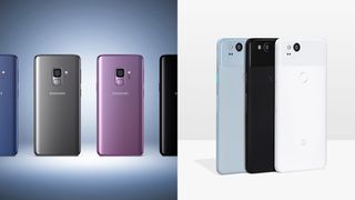 Samsung Galaxy S9 and Google Pixel 2