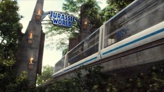 The Jurassic World entrance