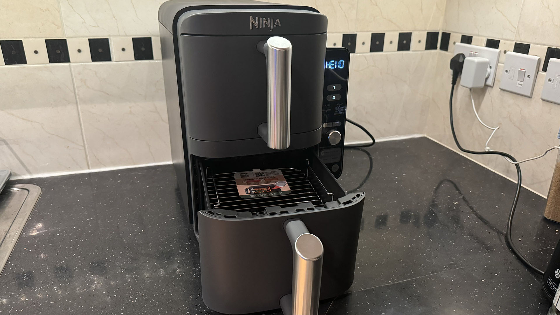 Ninja Double Stack air fryer in reviewer's home