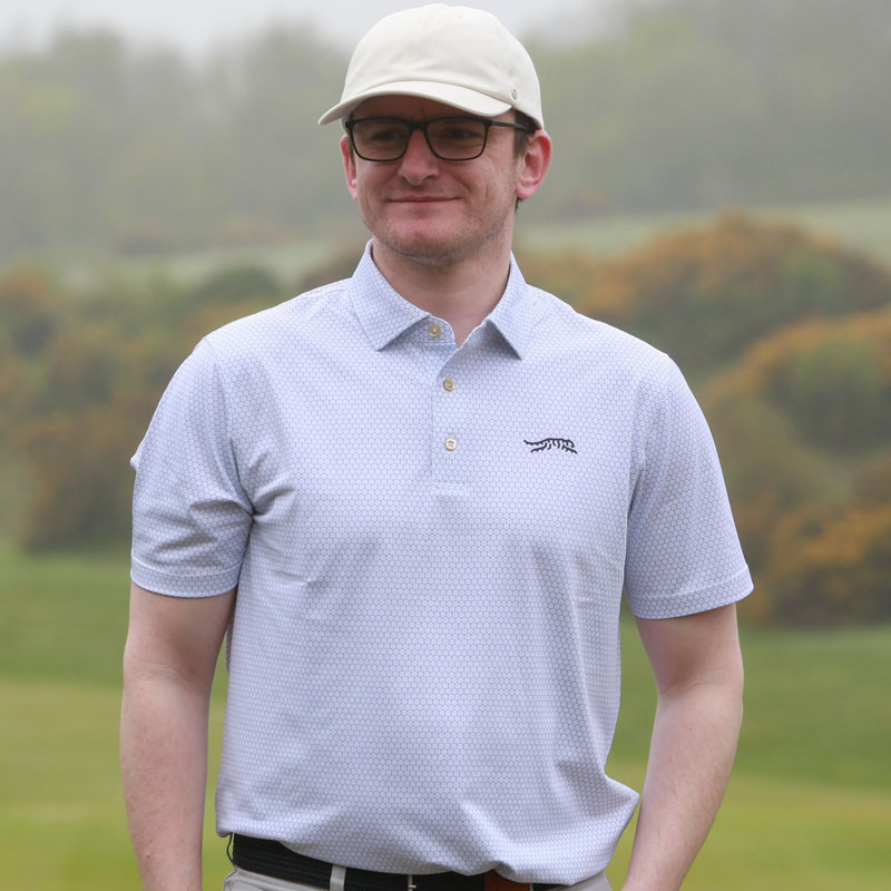 Sun Day Red Cypress Print Polo