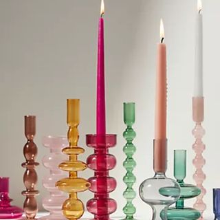Colored candle holders