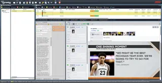 Screen shot showing the integration of Highfield AI with Ross' graphics creation solutions