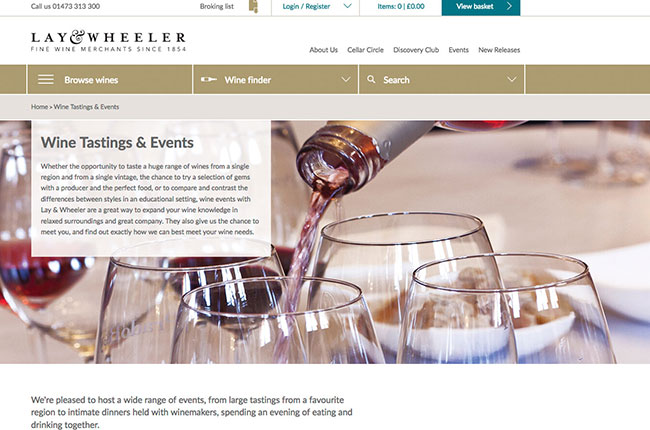 Lay and Wheeler website