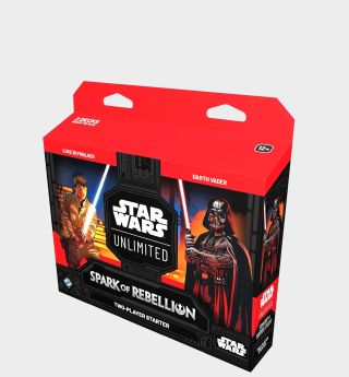 Star Wars Unlimited starter set box on a plain background