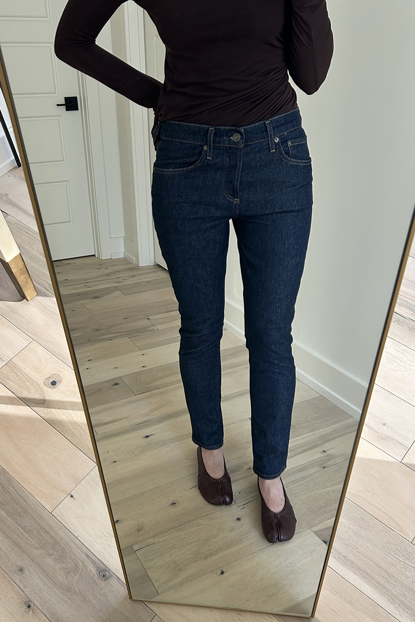 Agolde Cocktail Jeans try-on