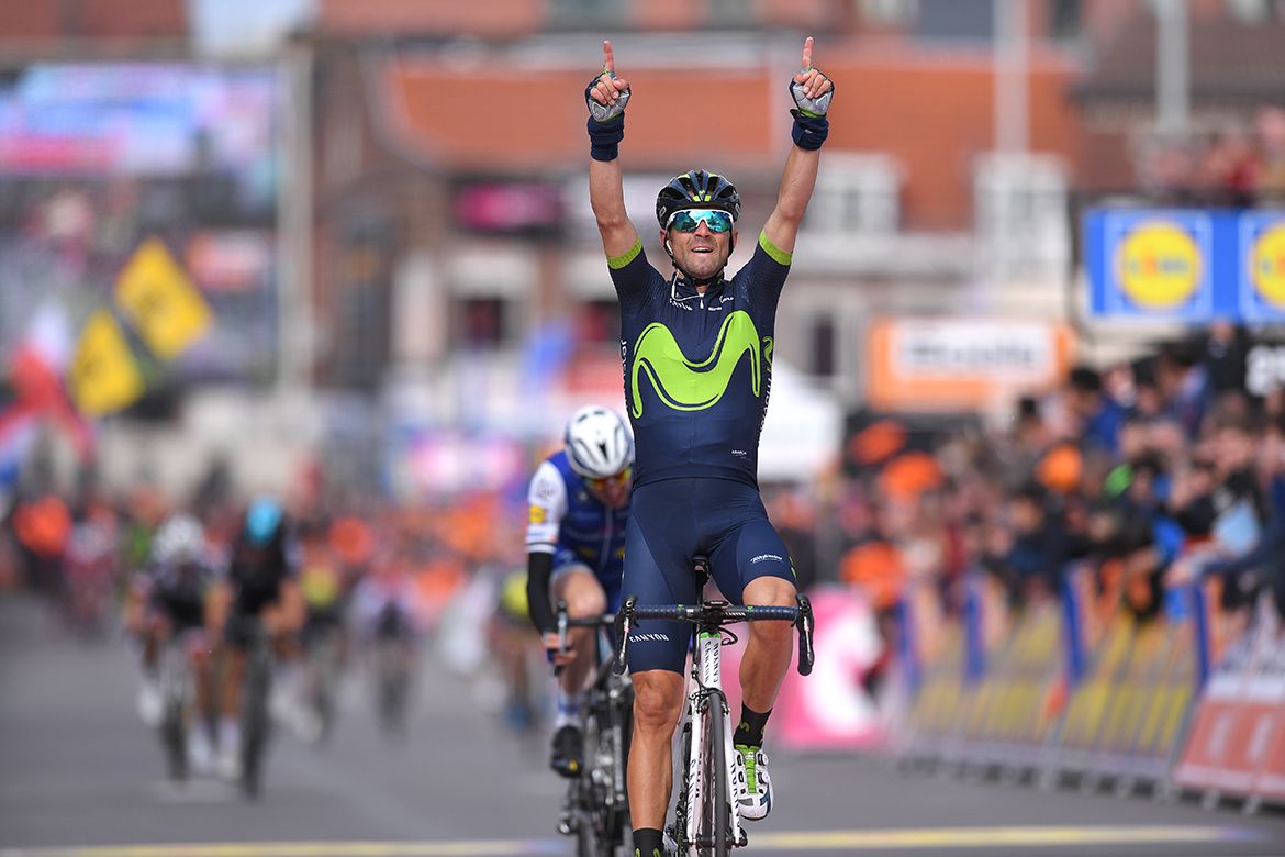 Alejandro Valverde (Movistar) wins his fourth Li&egrave;ge-Bastogne-Li&egrave;ge