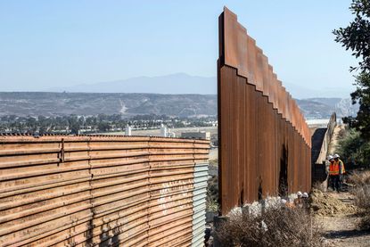 U.S.-Mexico border fence.