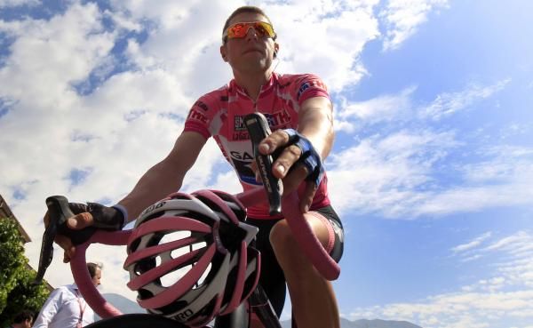 Ryder Hesjedal (Garmin-Barracuda) before the start.