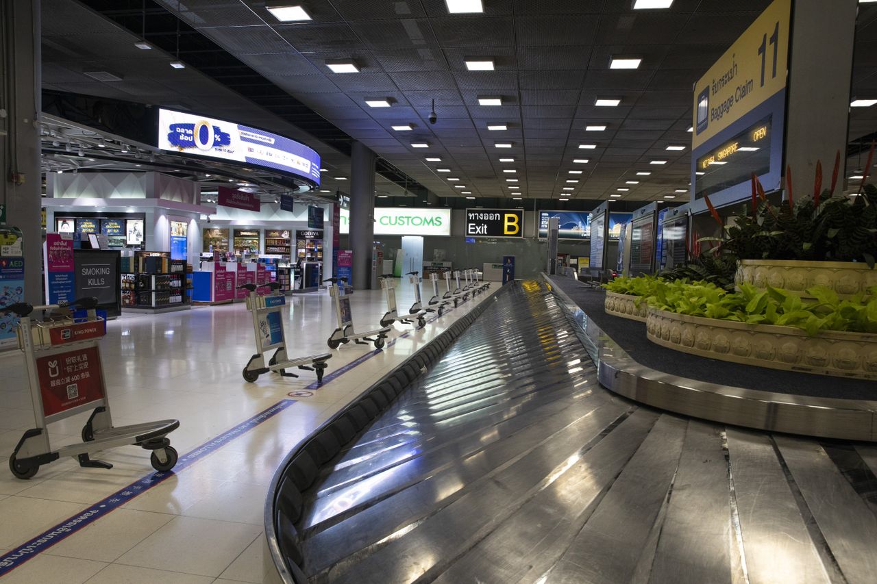 Empty airport. 