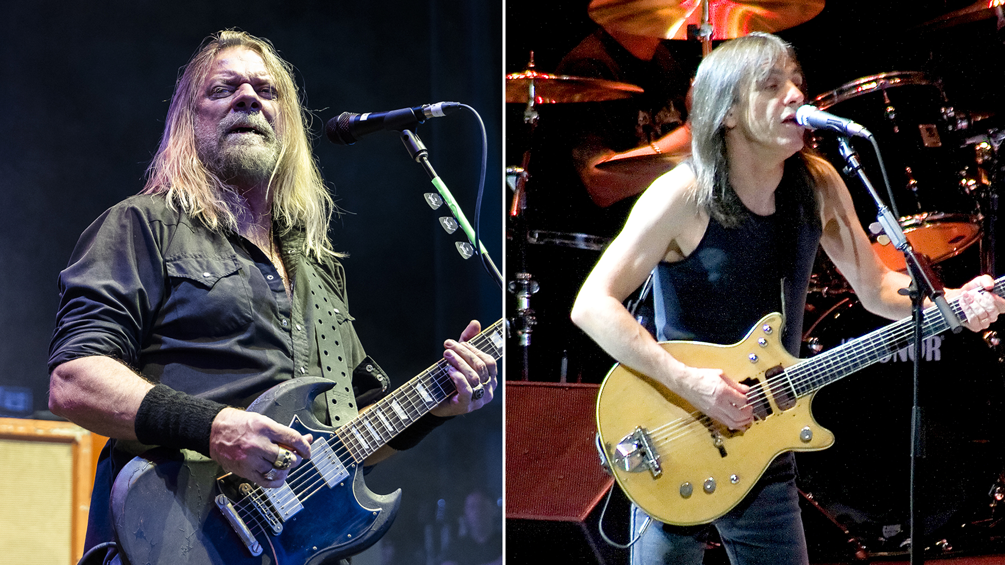 Pepper Keenan and Malcolm Young