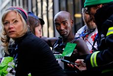 Mo Farah collapse in New York